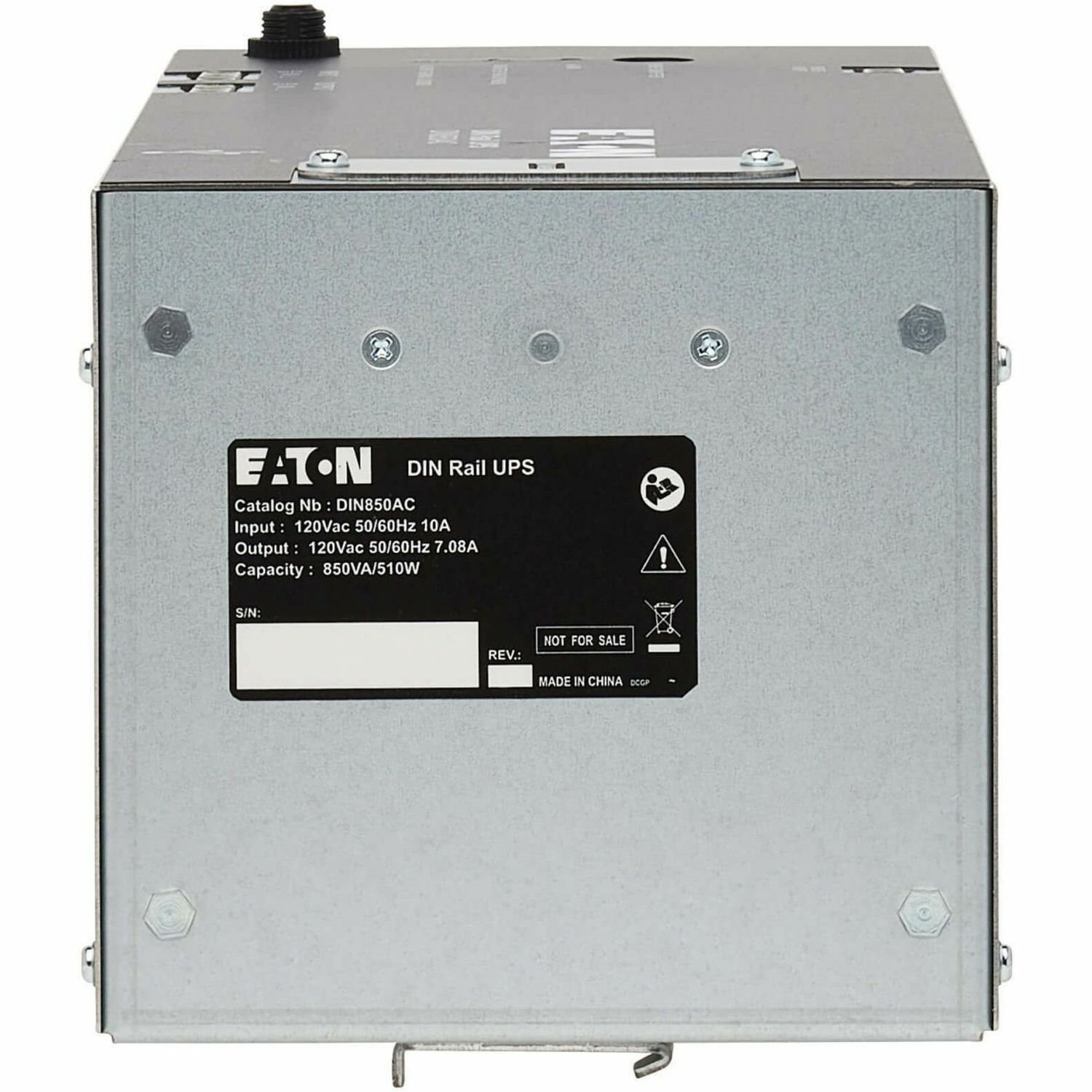 Eaton 850VA 510W 120V AC DIN Rail Industrial UPS - Hardwire Input/Output