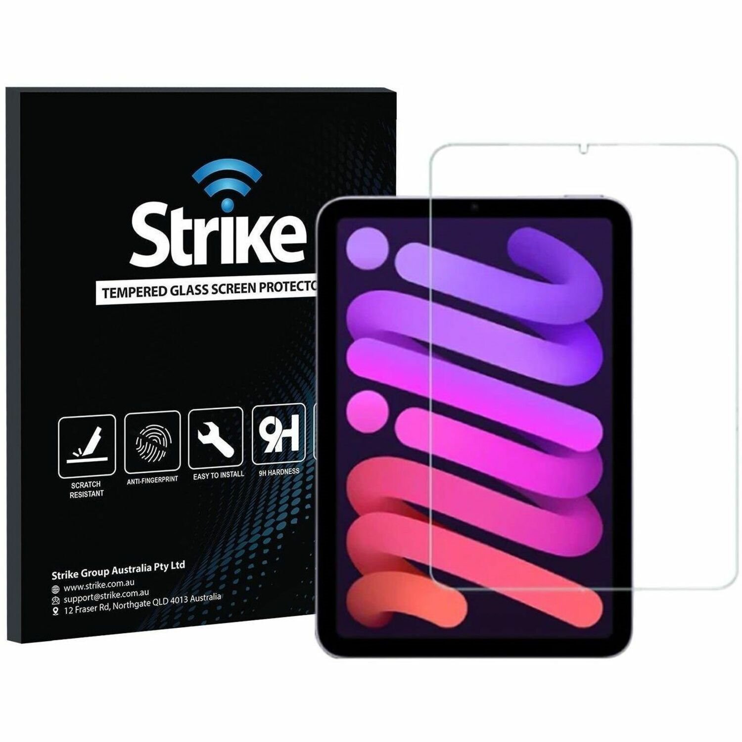 Strike 9H Tempered Glass Anti-glare Screen Protector for Apple iPad mini (6th Generation), iPad mini 7 - 1