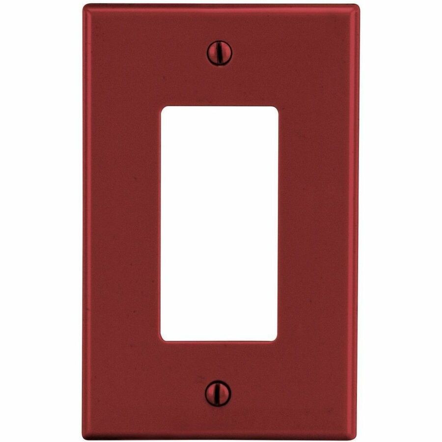 Bryant Wallplate, 1-Gang, 1) Decorator, Red