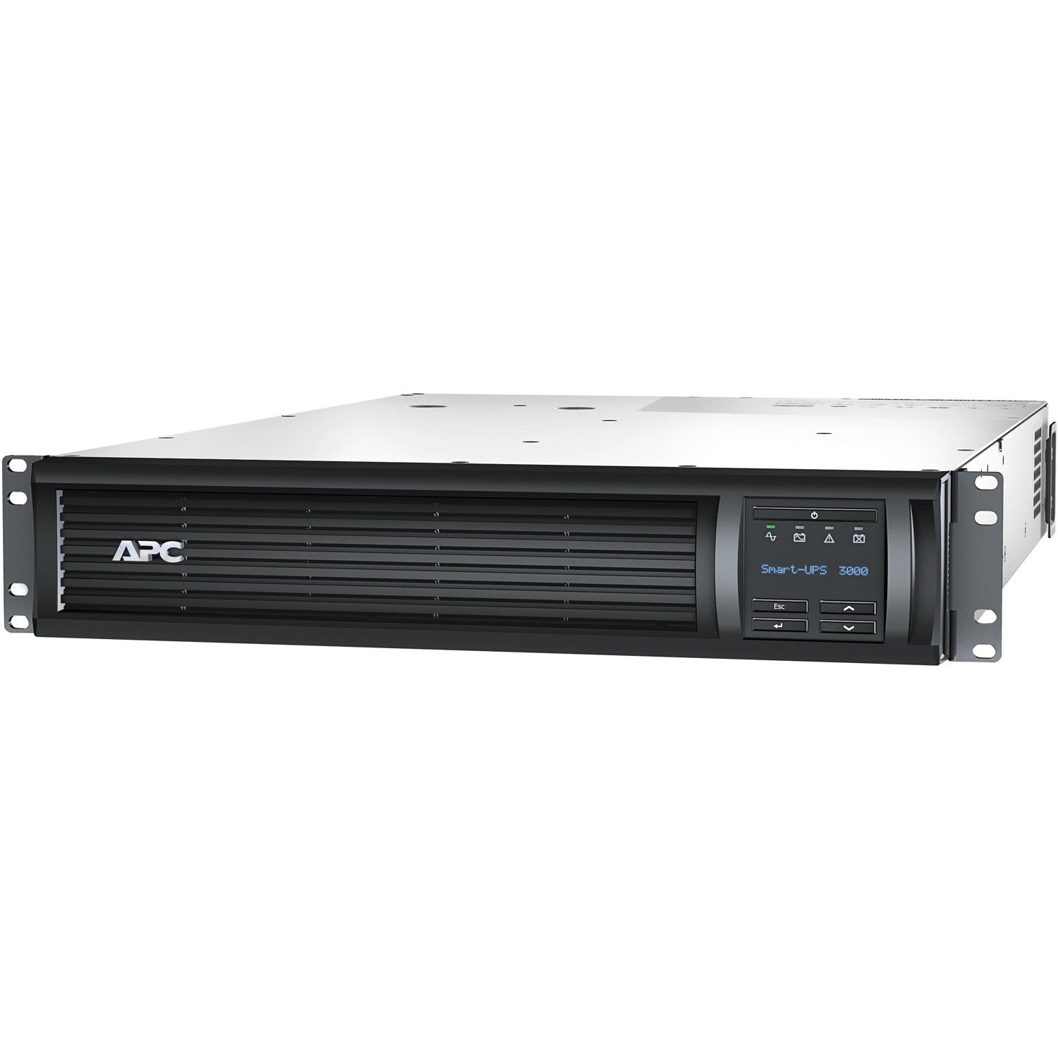 APC Smart-UPS, Line Interactive, 3kVA, Rackmount 2U, 120V, 6x NEMA 5-15R+2x NEMA 5-20R outlets, Network Card, AVR, LCD