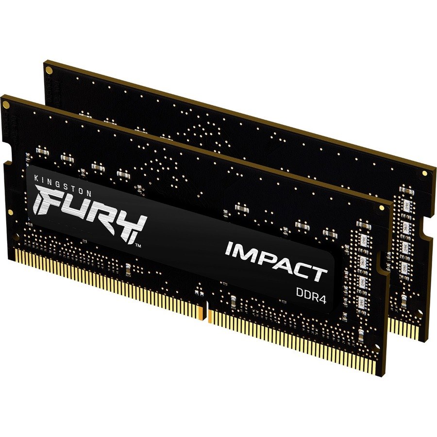 Kingston FURY Impact RAM Module for Notebook - 16 GB (2 x 8GB) - DDR4-2666/PC4-21333 DDR4 SDRAM - 2666 MHz - CL15 - 1.20 V