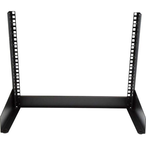 StarTech.com 2-Post 8U Desktop Server Rack, Open Frame 19in Computer Rack, Small Home/Office Rack for AV / Studio / Data / IT Equipment