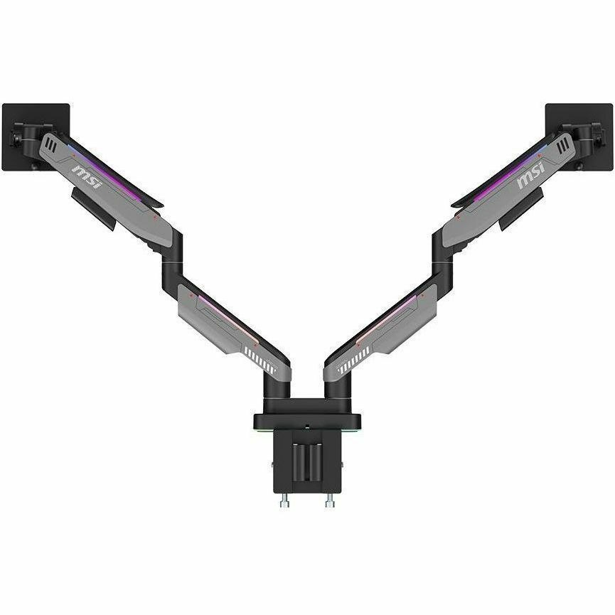 MSI Mounting Arm for Monitor, Flat Panel Mount, Curved Screen Display, Display - Matte Black, Painted Gray
