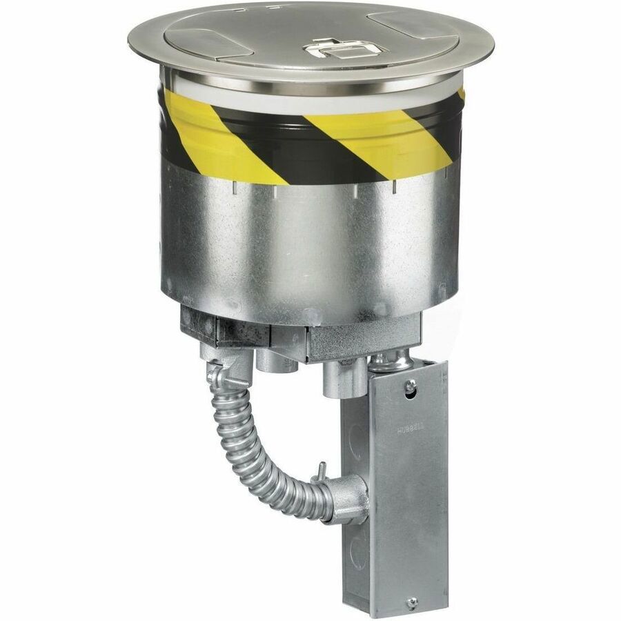 Hubbell S1R FRPT 8, 4X20a Recep, 1+1 Emt Nickel
