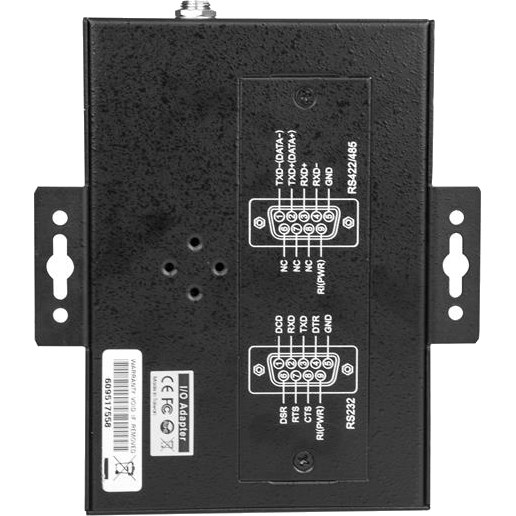 StarTech.com USB to RS232/RS485/RS422 4 Port Serial Hub Adapter - Industrial Metal USB 2.0 to DB9 Serial Converter - Din Rail Mountable