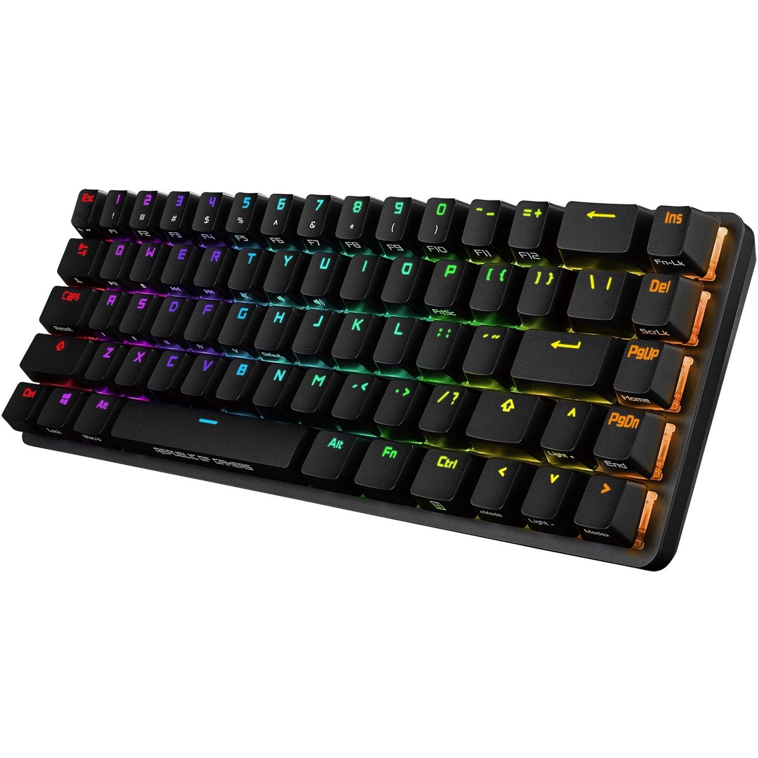 Asus ROG Falchion NX Gaming Keyboard - Wired/Wireless Connectivity - USB 2.0 Interface - RGB LED - Black, Grey