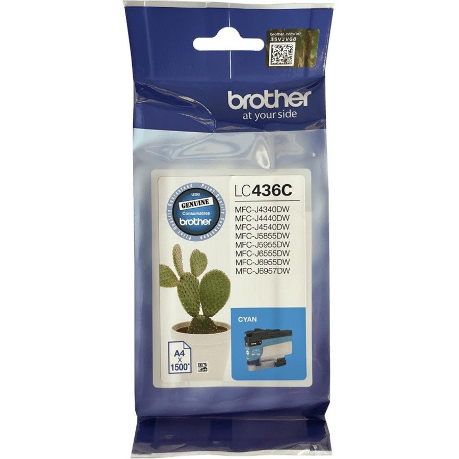 Brother LC436C Original Inkjet Ink Cartridge - Single Pack - Cyan - 1 Pack