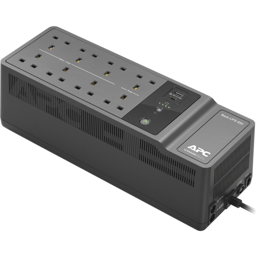 APC by Schneider Electric Back-UPS Standby UPS - 850 VA/520 W
