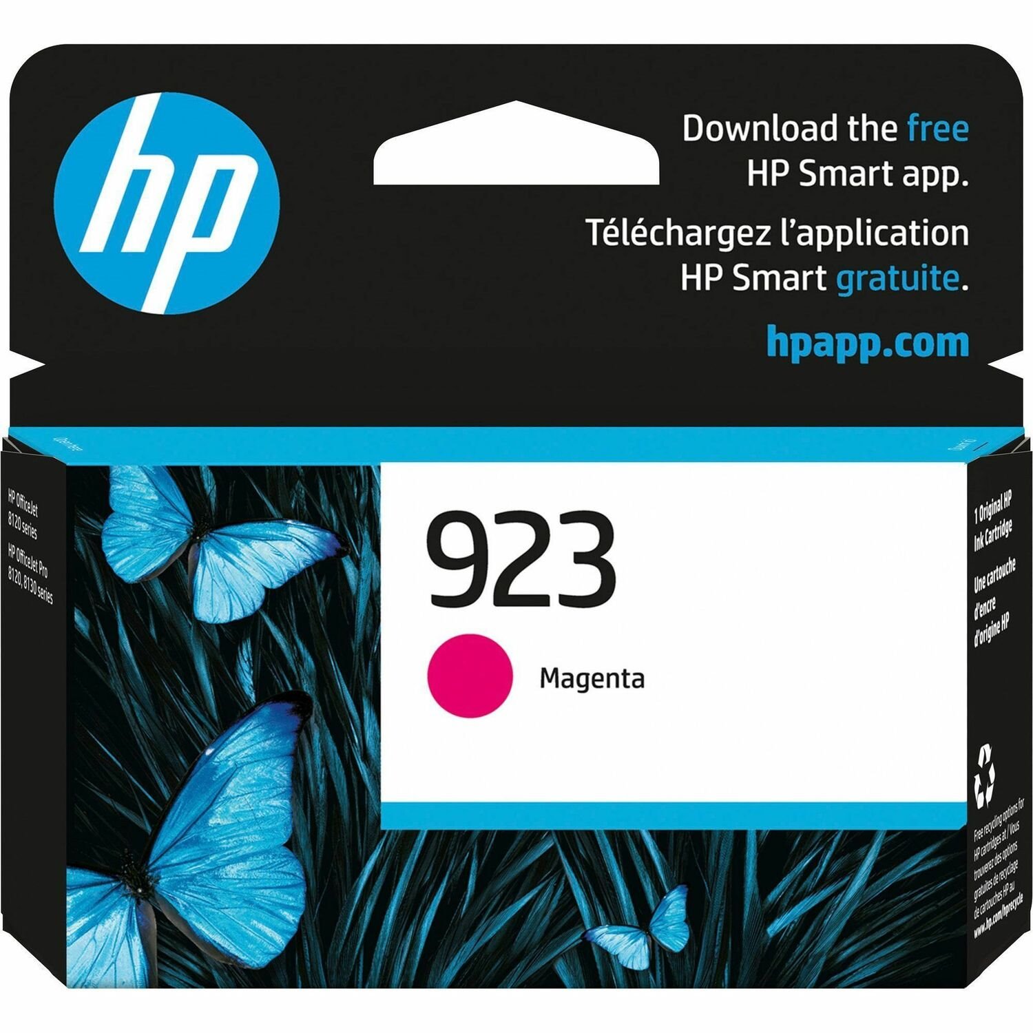 HP 923 Original Inkjet Ink Cartridge - Magenta - 1 Each