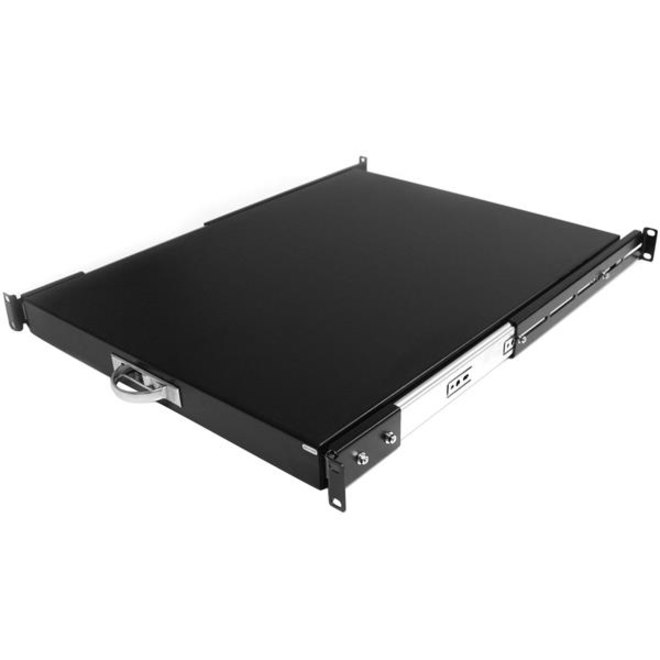 StarTech.com Black Deep Sliding Server Shelf