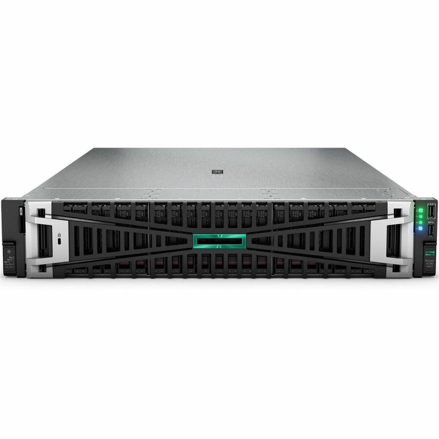 HPE ProLiant DL380 G11 2U Rack Server - 1 x Intel Xeon Silver 4509Y 2.60 GHz - 16 GB RAM - 2.40 TB HDD - (2 x 1.2TB) HDD Configuration - Serial ATA/600, 12Gb/s SAS, NVMe Controller