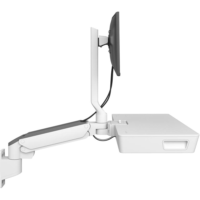 Ergotron CareFit Mounting Arm for Keyboard, Monitor, LCD Monitor - White