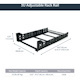 StarTech.com 3U Fixed 19" Adjustable Depth Universal Server Rack Rails