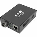 Eaton Tripp Lite Series Gigabit Multimode Fiber to Ethernet Media Converter, POE+ - 10/100/1000 LC, 850 nm, 550M (1804.46 ft.)
