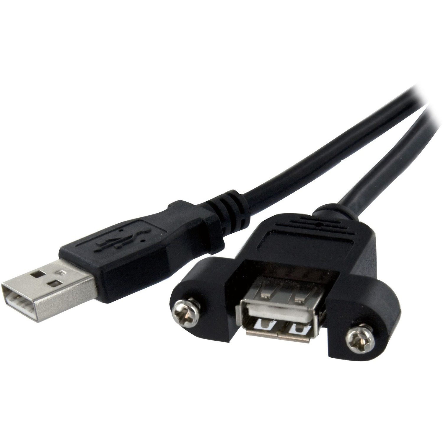 StarTech.com 1 ft Panel Mount USB Cable A to A - F/M