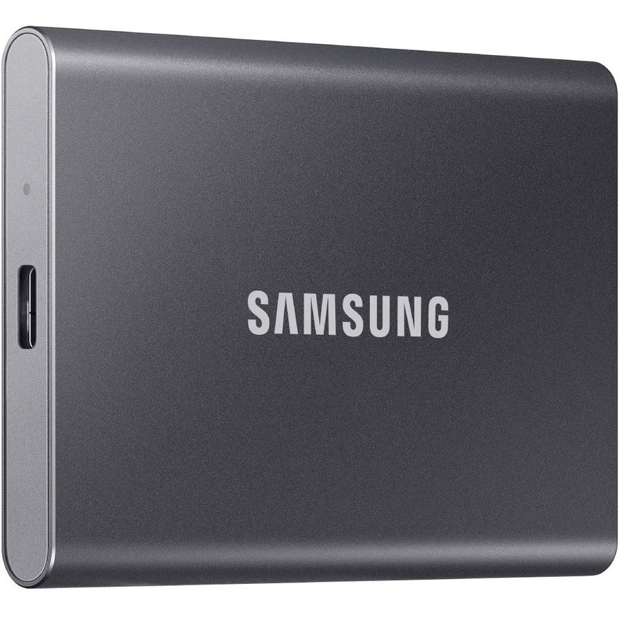 Samsung T7 MU-PC1T0T/AM 1 TB Portable Solid State Drive - External - PCI Express NVMe - Titan Gray