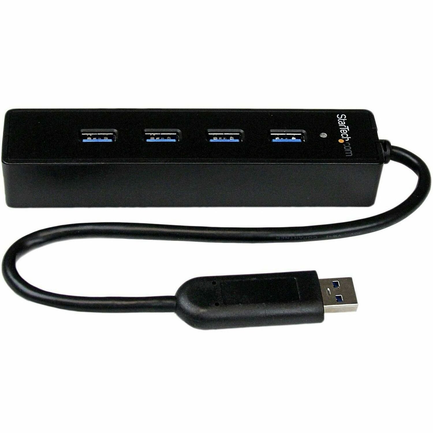 StarTech.com 4-poorts draagbare SuperSpeed USB 3.0-hub met geintegreerde kabel