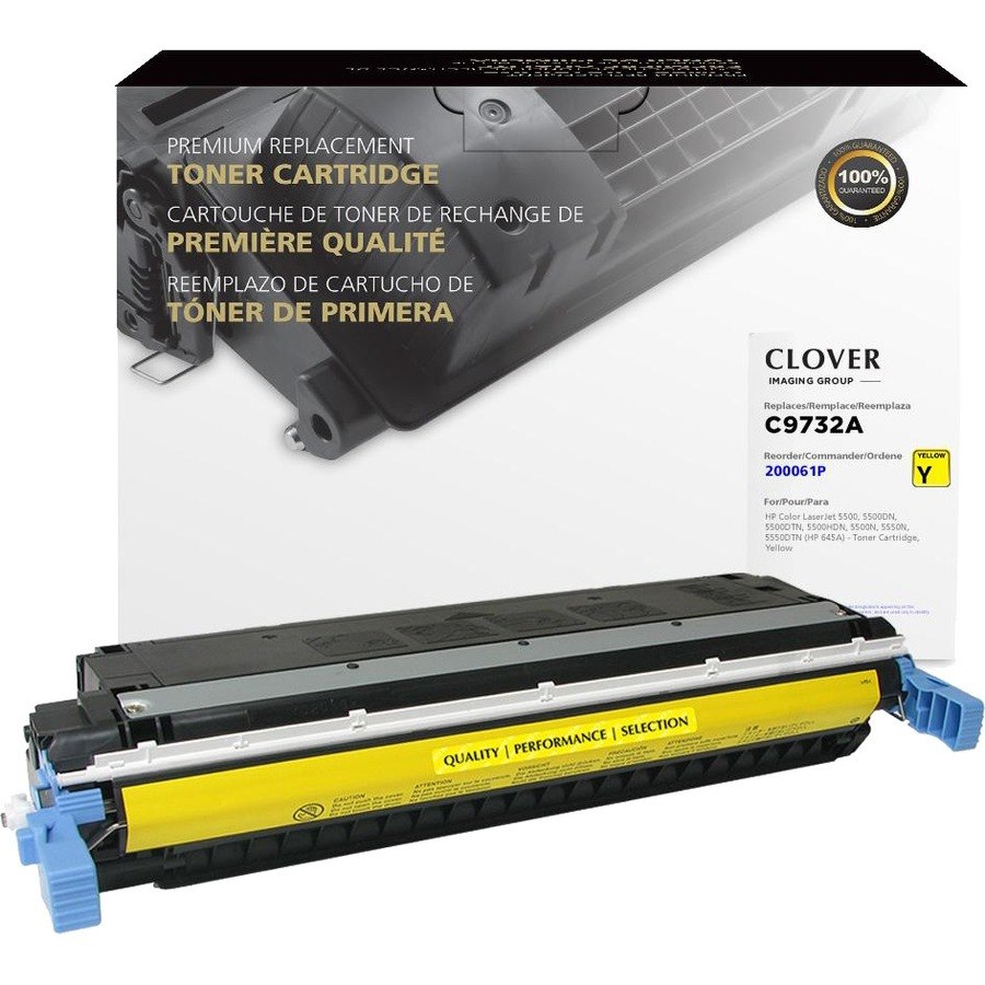 Clover Imaging Remanufactured Yellow Toner Cartridge for HP 645A (C9732A)
