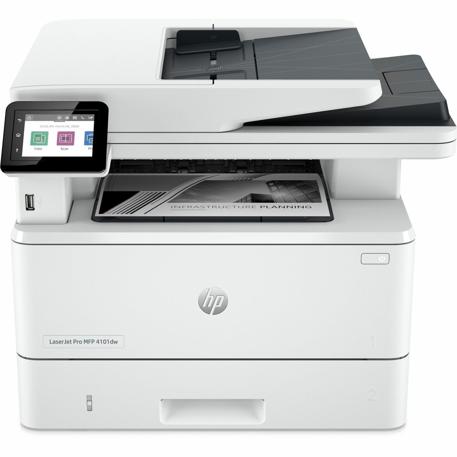 HP LaserJet Pro 4101dw Wireless Laser Multifunction Printer - Monochrome