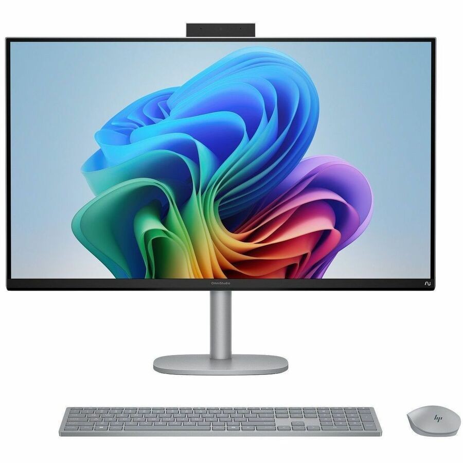 HP OmniStudio X 32-c1000 32-c1075t All-in-One Computer - Intel Core Ultra 7 256V - 16 GB - 1 TB SSD - 31.5" 4K UHD - Desktop - Meteor Silver