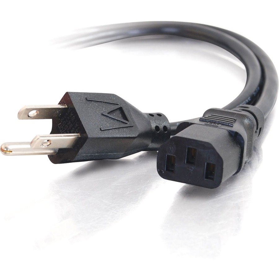 C2G 6ft Power Cord - 18 AWG - NEMA 5-15P to IEC320C13 - Computer Power