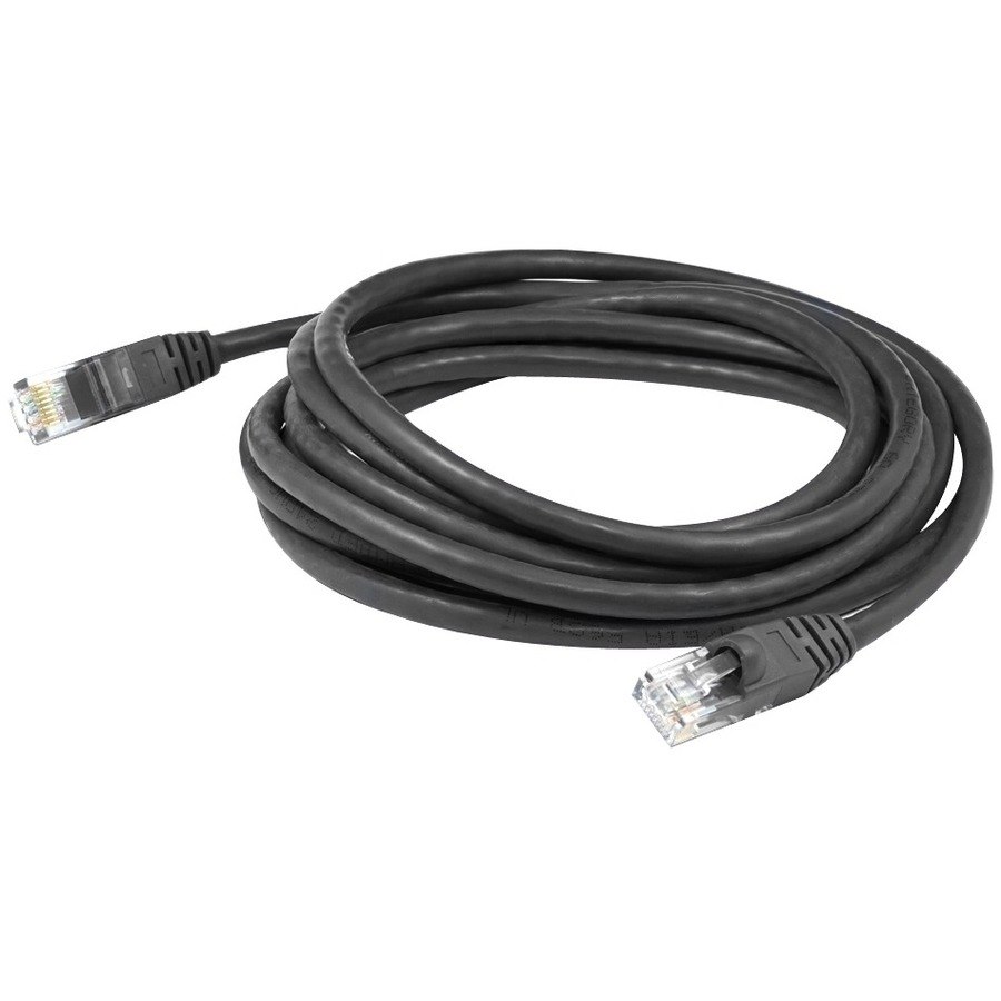 AddOn 25ft RJ-48 (Male) to RJ-48 (Male) Black Cat6 Crossover STP PVC Copper Patch Cable