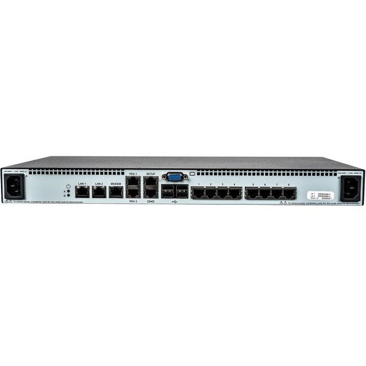 Vertiv Avocent MPU KVM Switch | 8 port | 1 Digital Path| Dual AC Power TAA