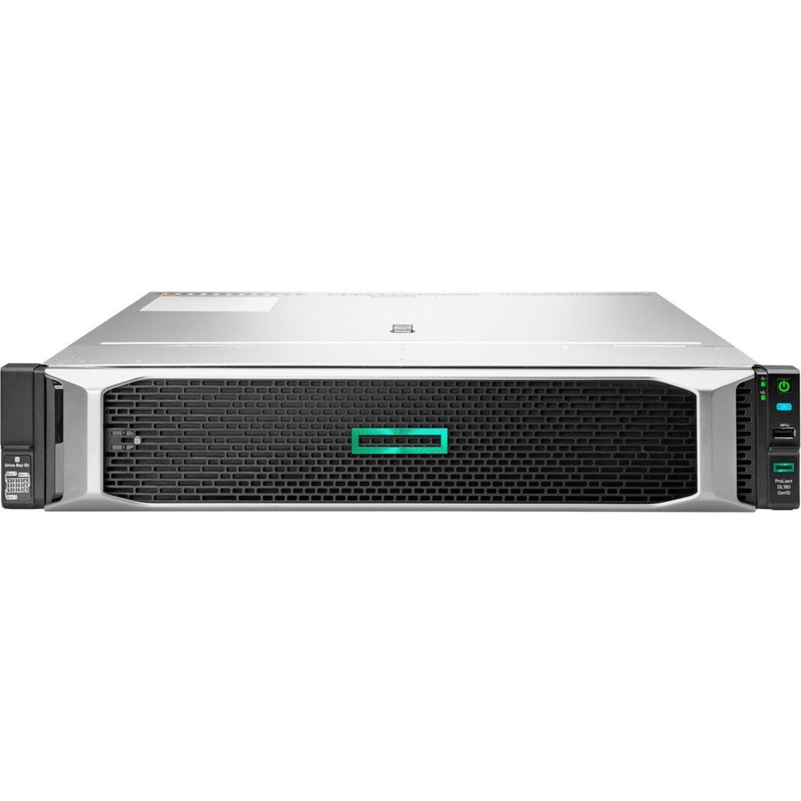 HPE ProLiant DL180 G10 2U Rack Server - 1 Xeon Silver 4208 2.10 GHz - 16 GB RAM - Serial ATA, 12Gb/s SAS Controller