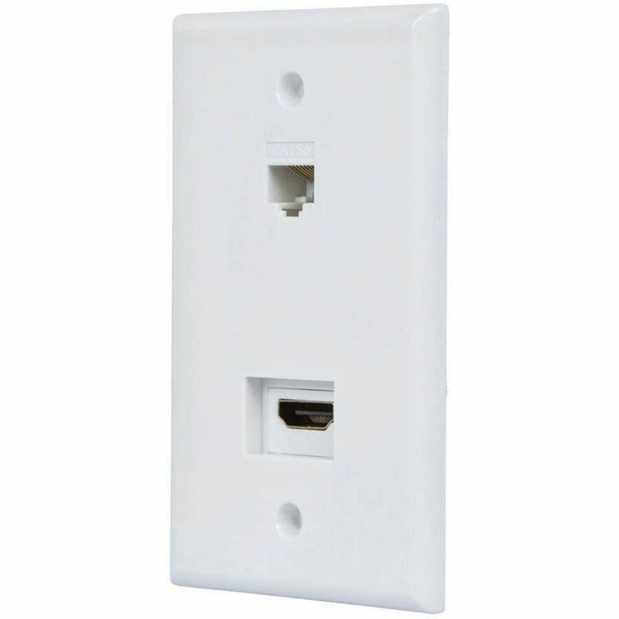 Monoprice Recessed Hdmi Wall Plate_ With 1 Hdmi F/F Adapter & 1RJ45 Cat5e Couple