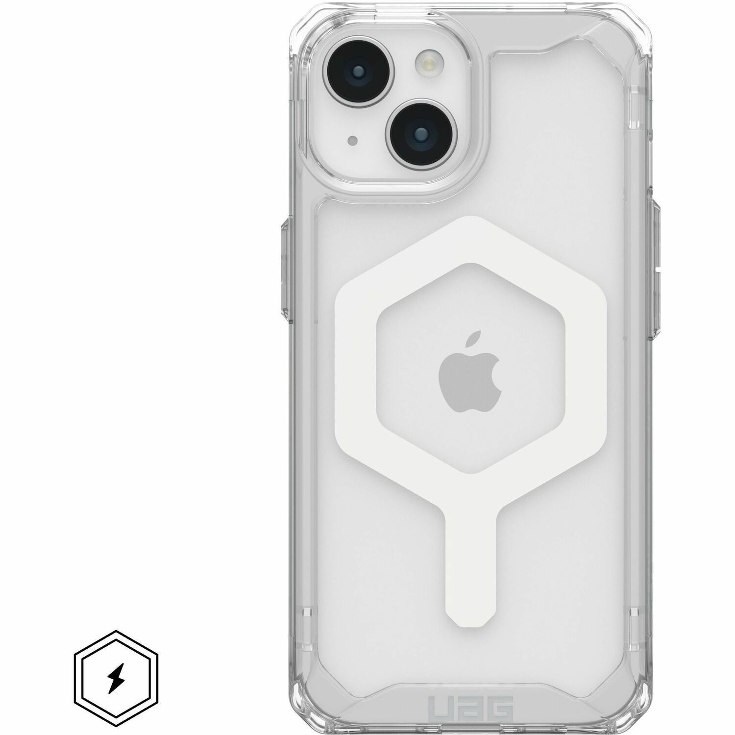 Urban Armor Gear Plyo Rugged Case for Apple iPhone 15 Smartphone - Ice White