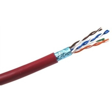 Weltron Cat 6 STP 550 MHz Solid Shielded Plenum CMP Cable - 1000 Feet