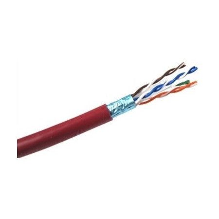 Weltron Cat 6 STP 550 MHz Solid Shielded Plenum CMP Cable - 1000 Feet