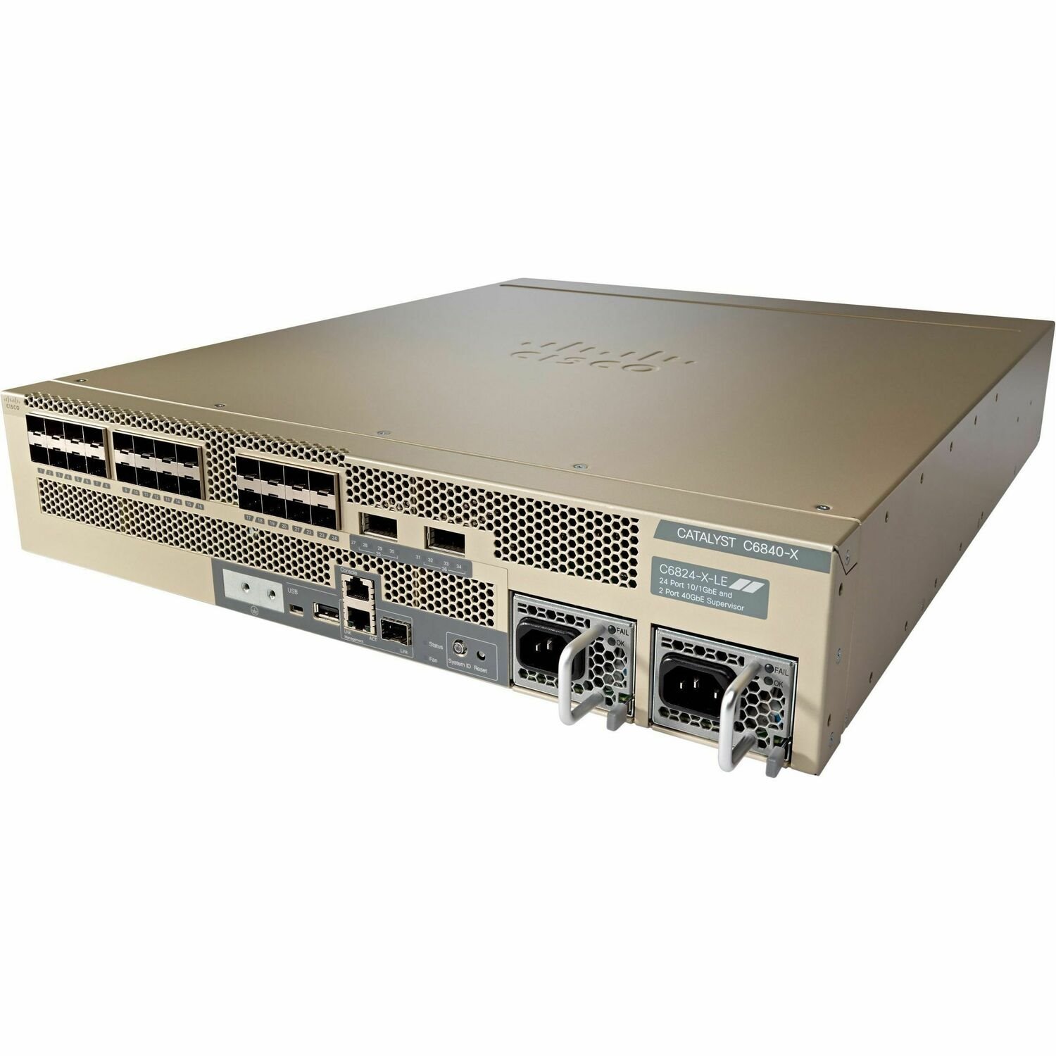 Cisco Catalyst 6840-X C6824-X-LE-40G Manageable Ethernet Switch - 10 Gigabit Ethernet, 40 Gigabit Ethernet - 10GBase-X, 40GBase-X - Refurbished