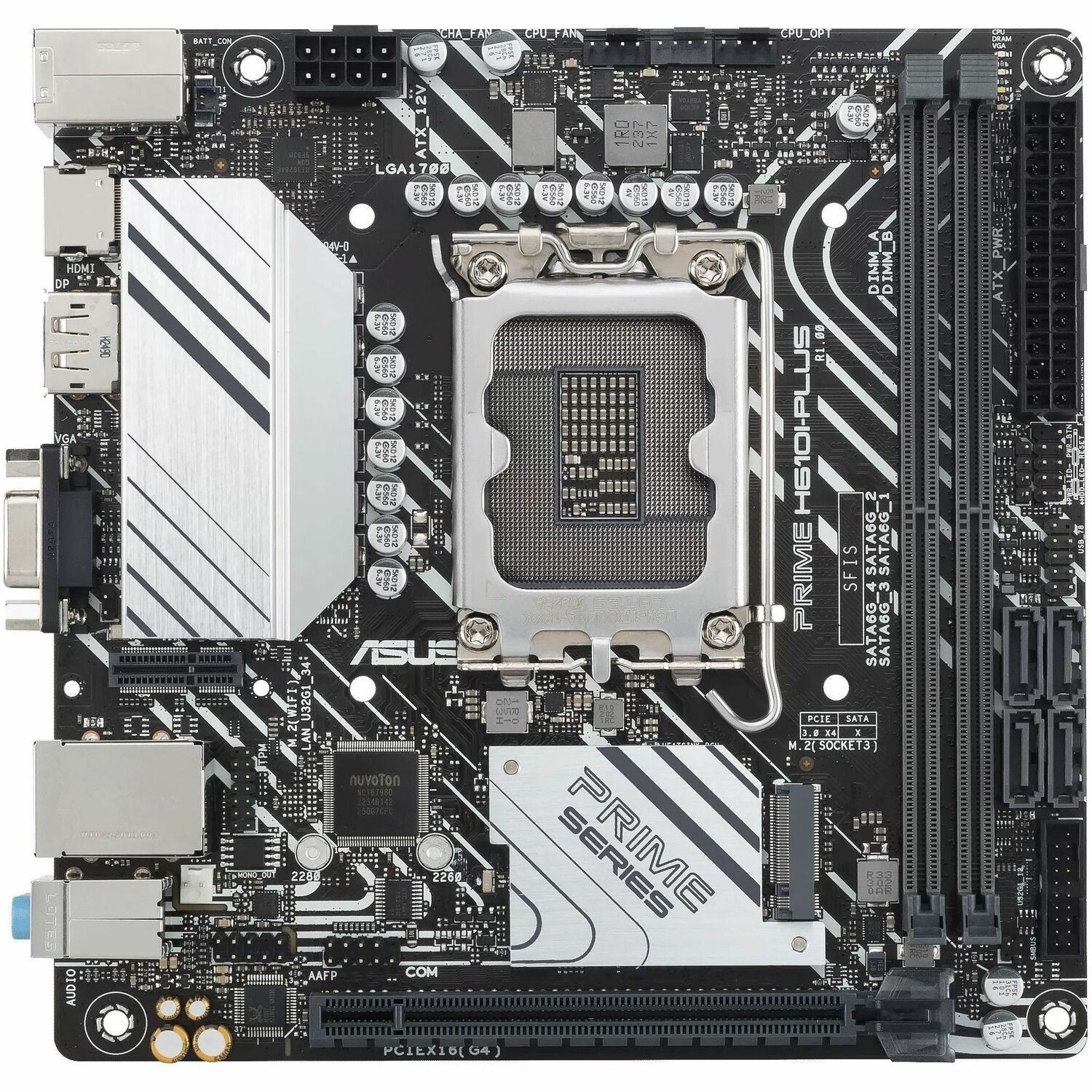 Asus Prime H610i-Plus-Csm Intel H610 (Lga 1700) Mini-Itx Motherboard With DDR5 5