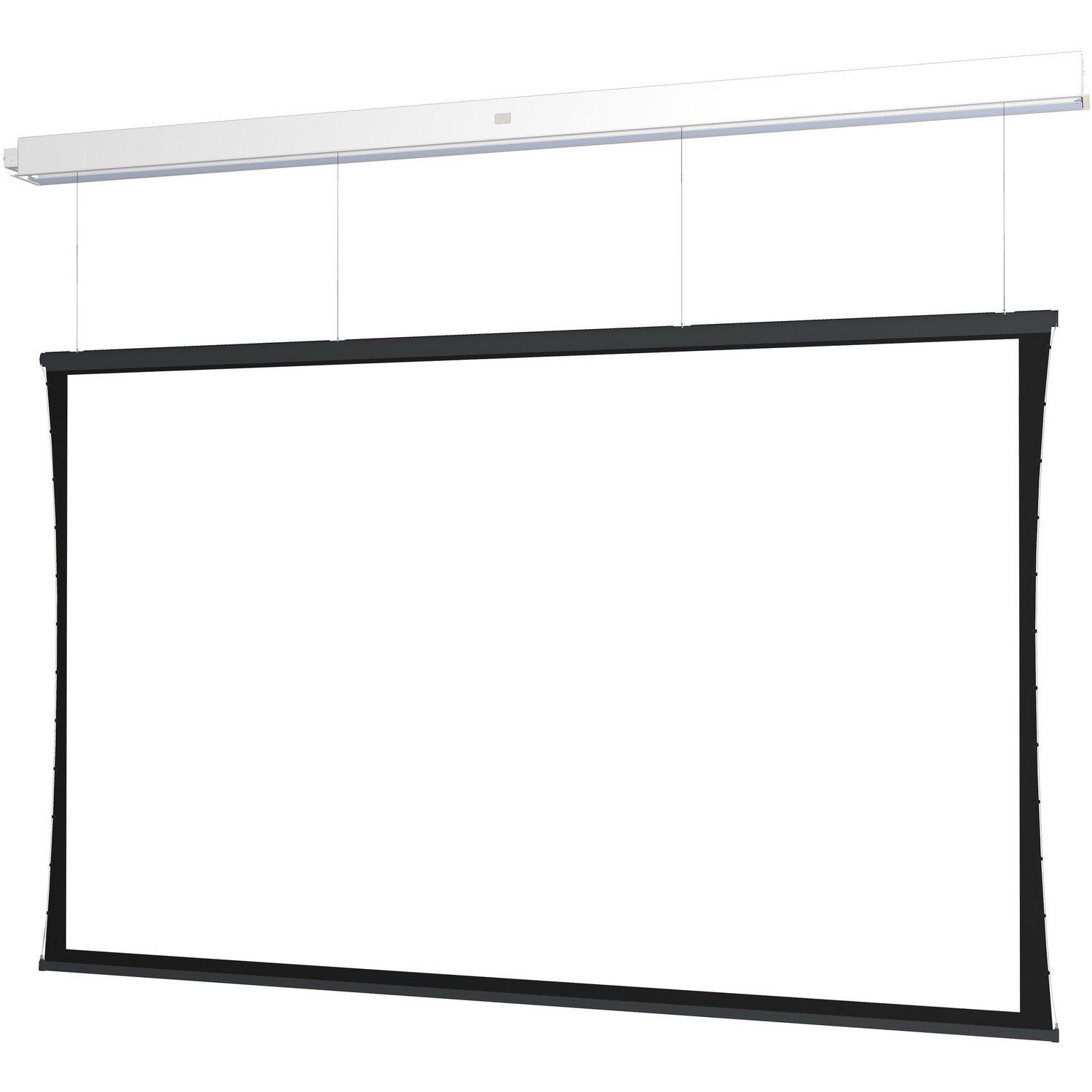 Da-Lite Tensioned Advantage Series Projection Screen - Ceiling-Recessed with Plenum-Rated Case and Trim - 130in Screen