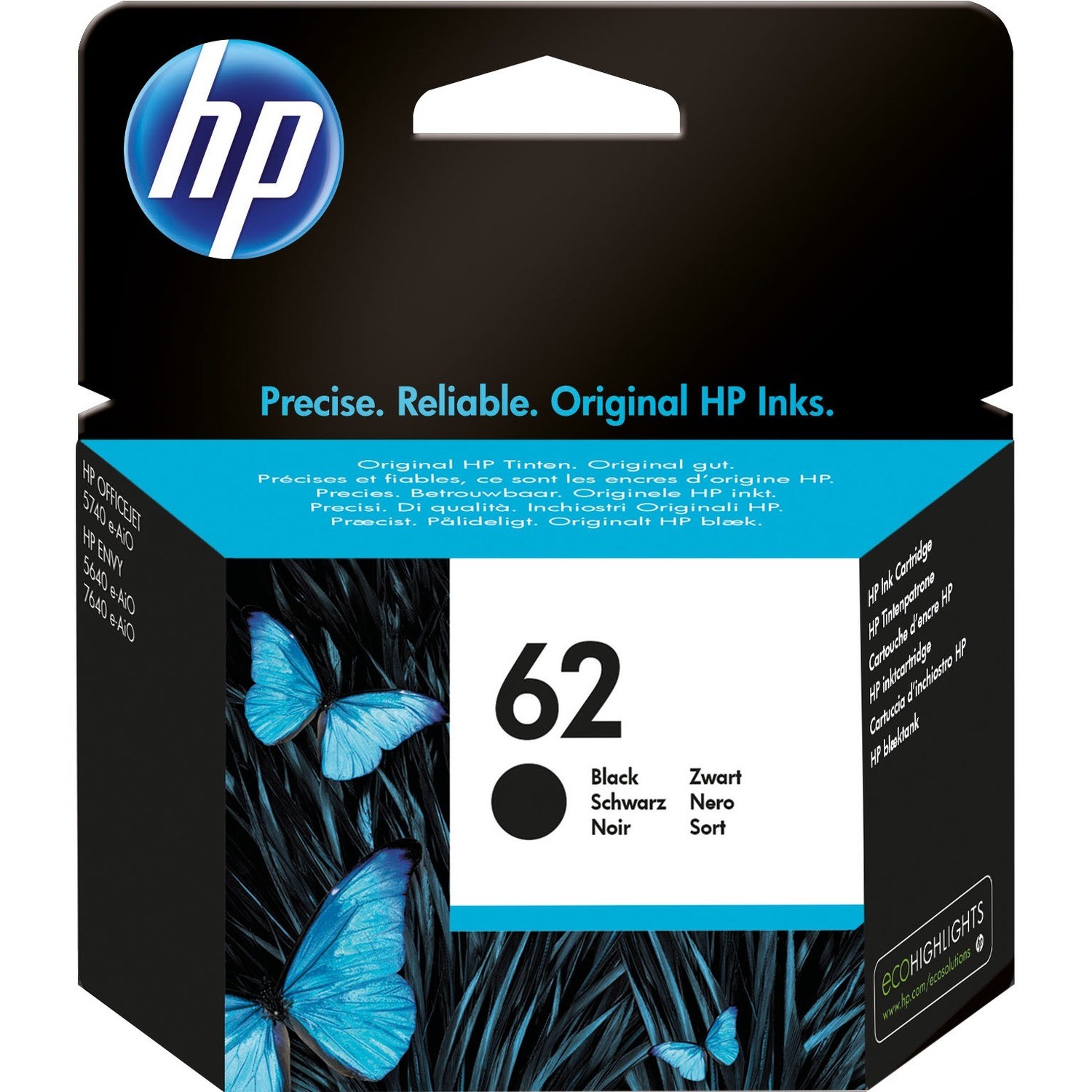 HP 62 Black Original Ink Cartridge