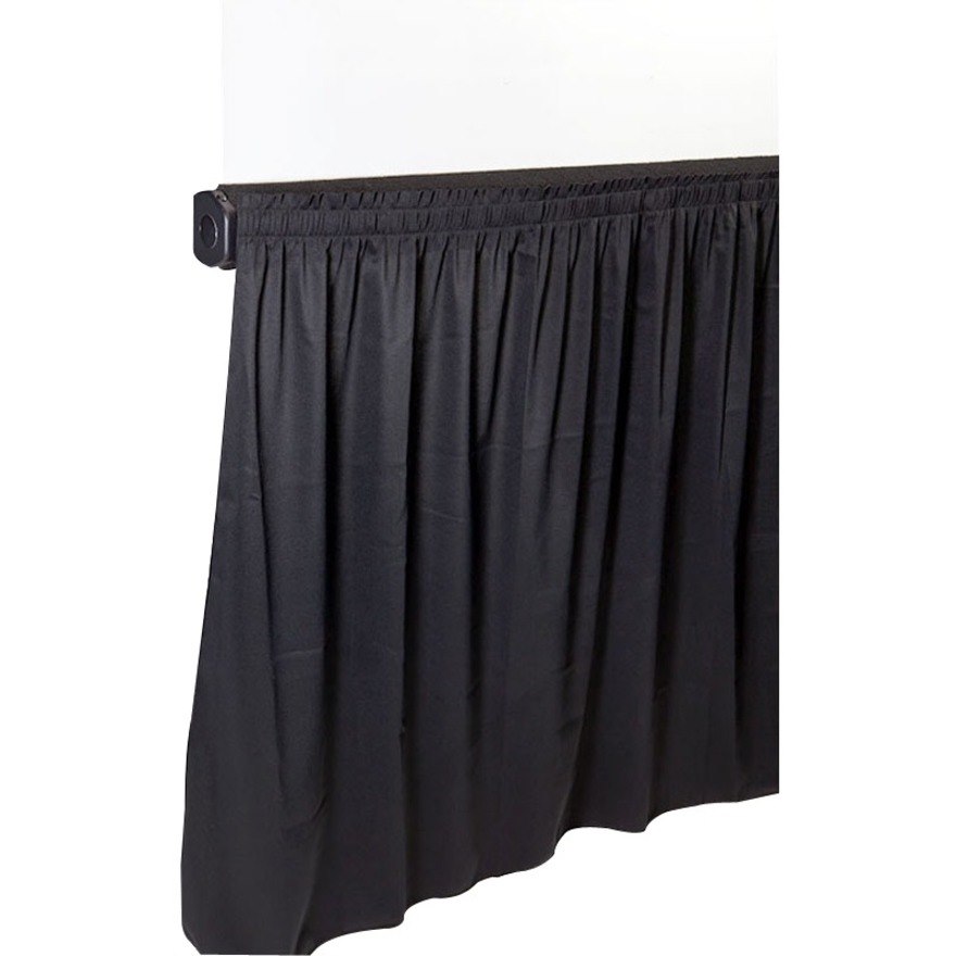 Draper Tripod Screen Skirt, 98" , Black Vellite