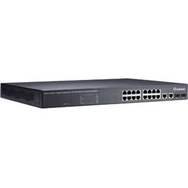 GeoVision 16-Port 802.3at Web Management PoE Switch