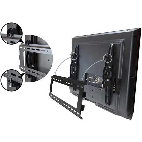 StarTech.com Flat Screen TV Wall Mount - Tilting - For 32" to 75" TVs - Steel - VESA TV Mount - Monitor Wall Mount