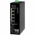 Eaton Tripp Lite Series 5-Port Unmanaged Industrial Gigabit Ethernet Switch - 10/100/1000 Mbps, PoE+ 30W, -10° to 60°C, 2 GbE SFP Slots, DIN Mount, TAA