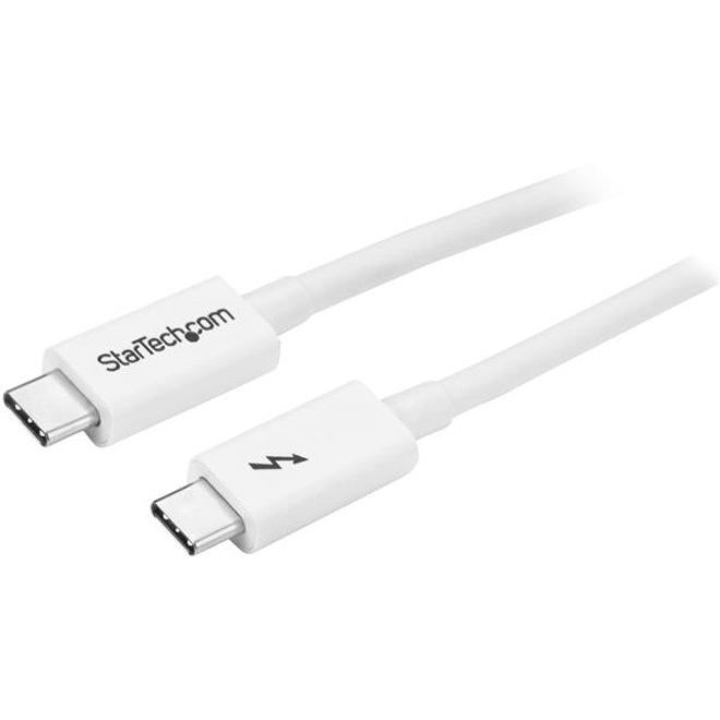 StarTech.com 6.6ft (2m) Thunderbolt 3 Cable, 20Gbps, 100W PD, 4K Video, Thunderbolt-Certified, Compatible w/ TB4/USB 3.2/DisplayPort