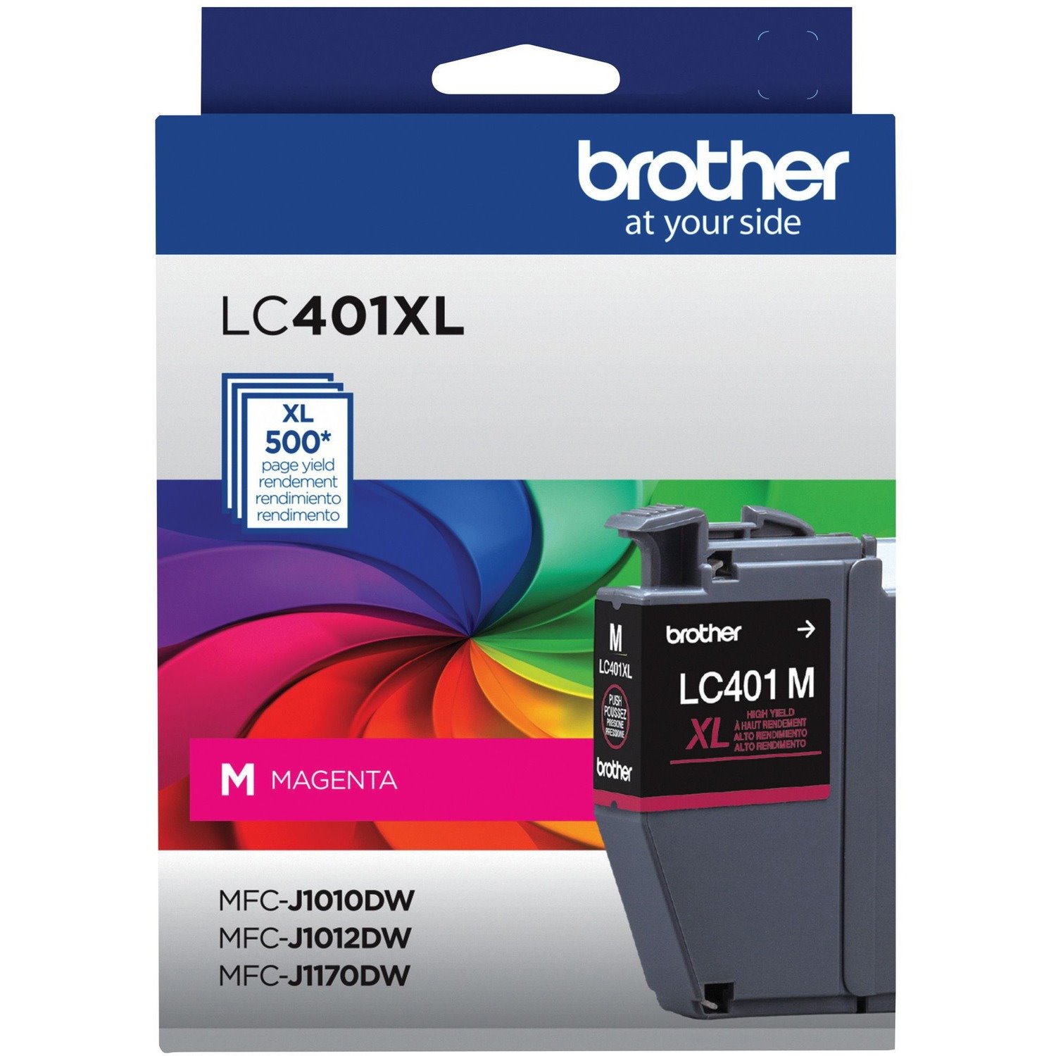 Brother LC401XLMS Original High Yield Inkjet Ink Cartridge - Magenta - 1 Each