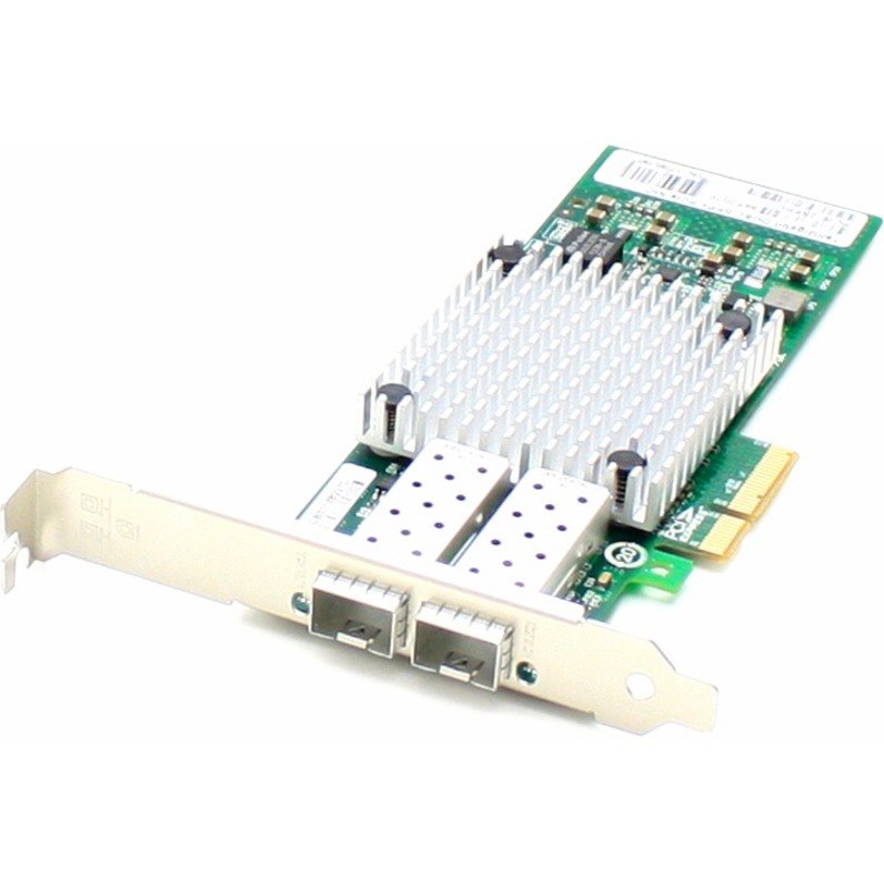 AddOn Intel I350F2 Comparable 1Gbs Dual Open SFP Port 550m MMF PCIe 2.0 x4 Network Interface Card w/2 1000Base-SX SFP Transceivers
