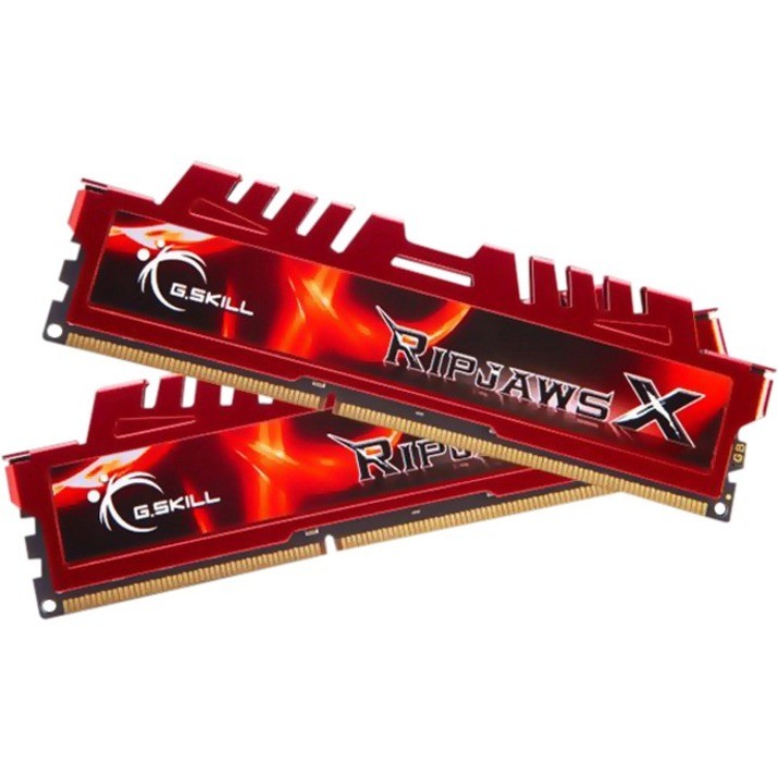 G.SKILL RipjawsX F3-12800CL9D-8GBXL RAM Module - 8 GB (2 x 4GB) - DDR3-1600/PC3-12800 DDR3 SDRAM - 1600 MHz - CL9 - 1.50 V