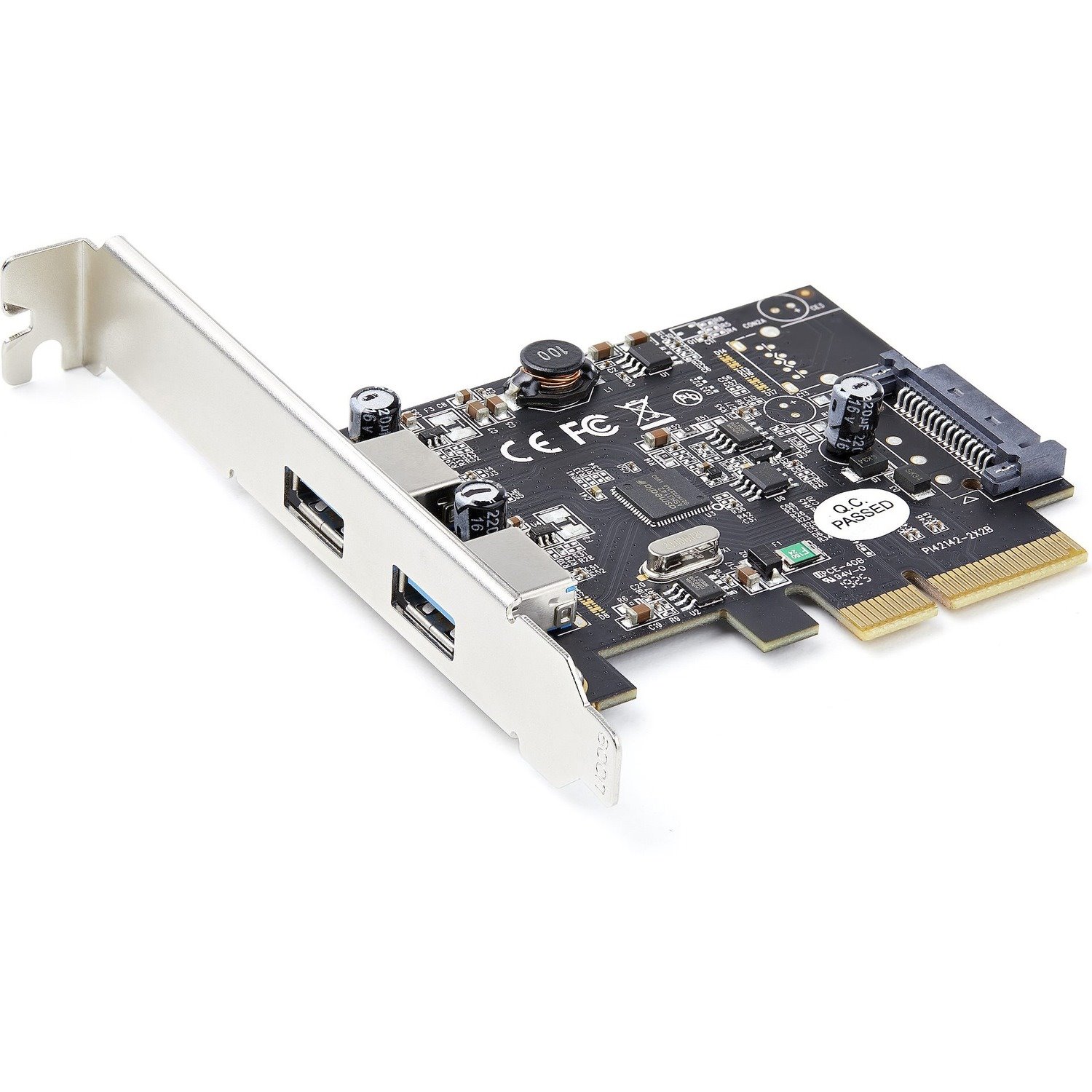 StarTech.com 2-Port USB PCIe Card 10Gbps/port - USB 3.2 Gen 2 Type-A PCI Express 3.0 x2 Host Controller Expansion Card - Windows/Linux