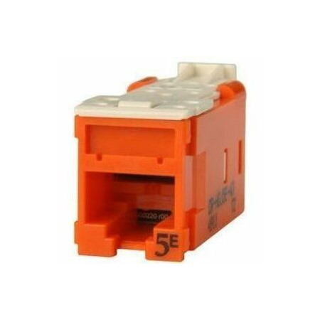 Ortronics Clarity High Density Jack (HDJ) CAT5E, T568A/B, Orange