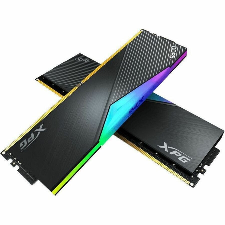 XPG LANCER AX5U6400C3216G-DCLARWH RAM Module - 32 GB (2 x 16GB) - RGB - DDR5-6400/PC5-51200 DDR5 SDRAM - 6400 MHz Single-rank Memory - CL32 - 1.40 V