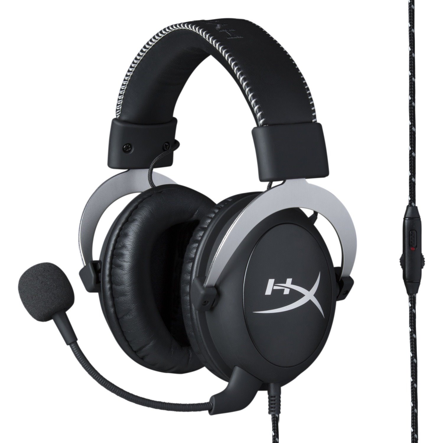 HyperX Cloud Wired Over-the-head Stereo Headset - Silver, Black