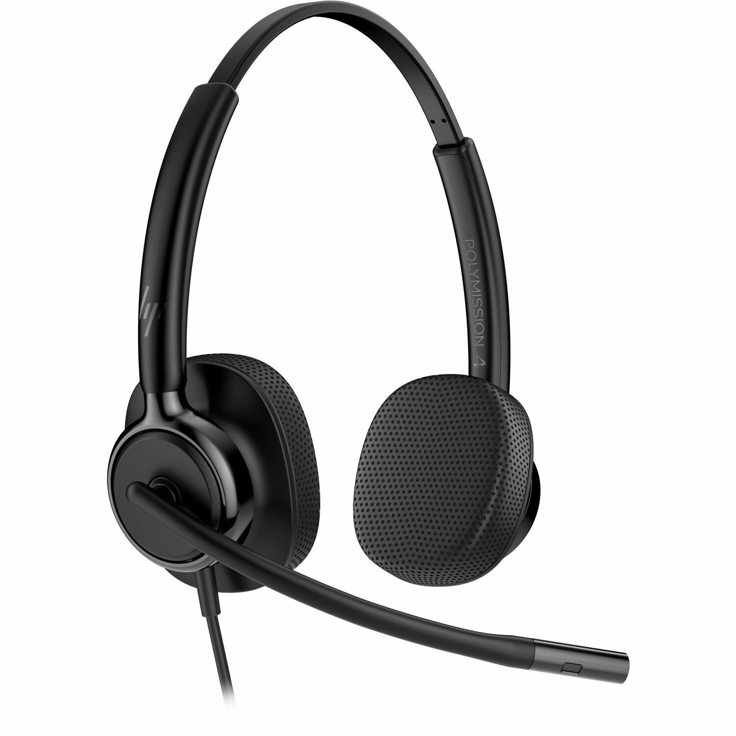 Poly 425 Wired Over-the-head, On-ear Stereo Headset - Black