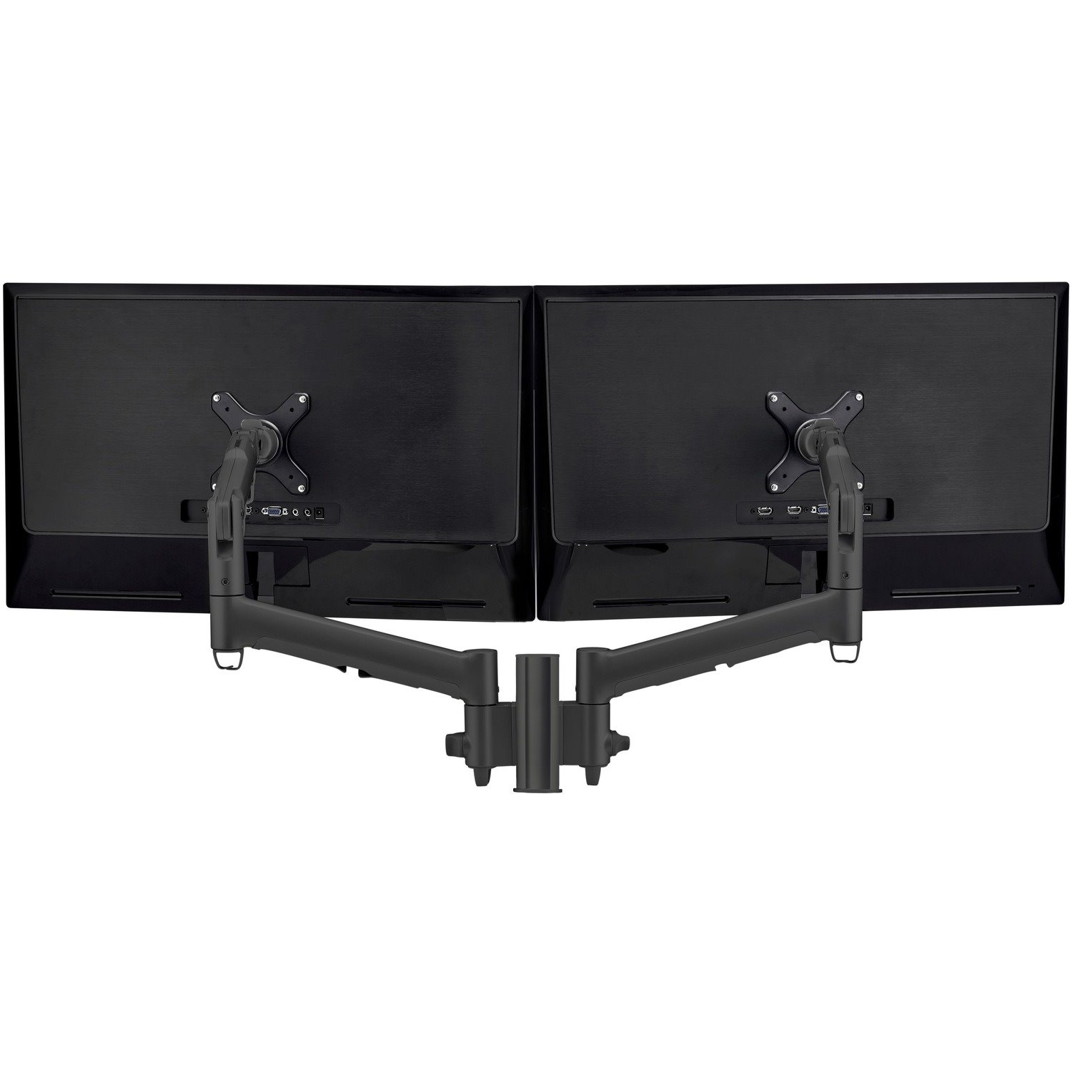 Atdec dual dynamic monitor arm desk mount - Flat and Curved up to 32in - VESA 75x75, 100x100